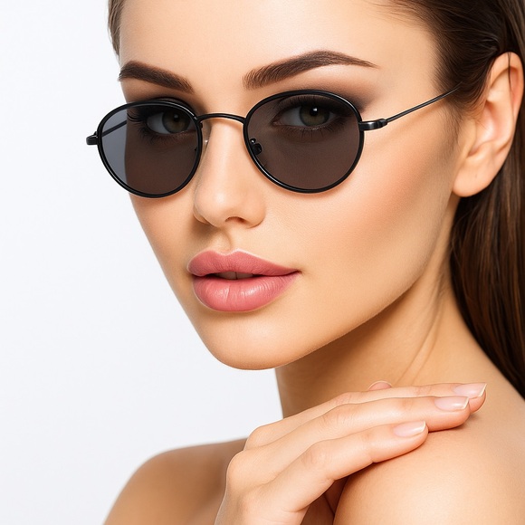 Liz Claiborne silver metal frame gray lens. LC16 - Picture 9 of 9